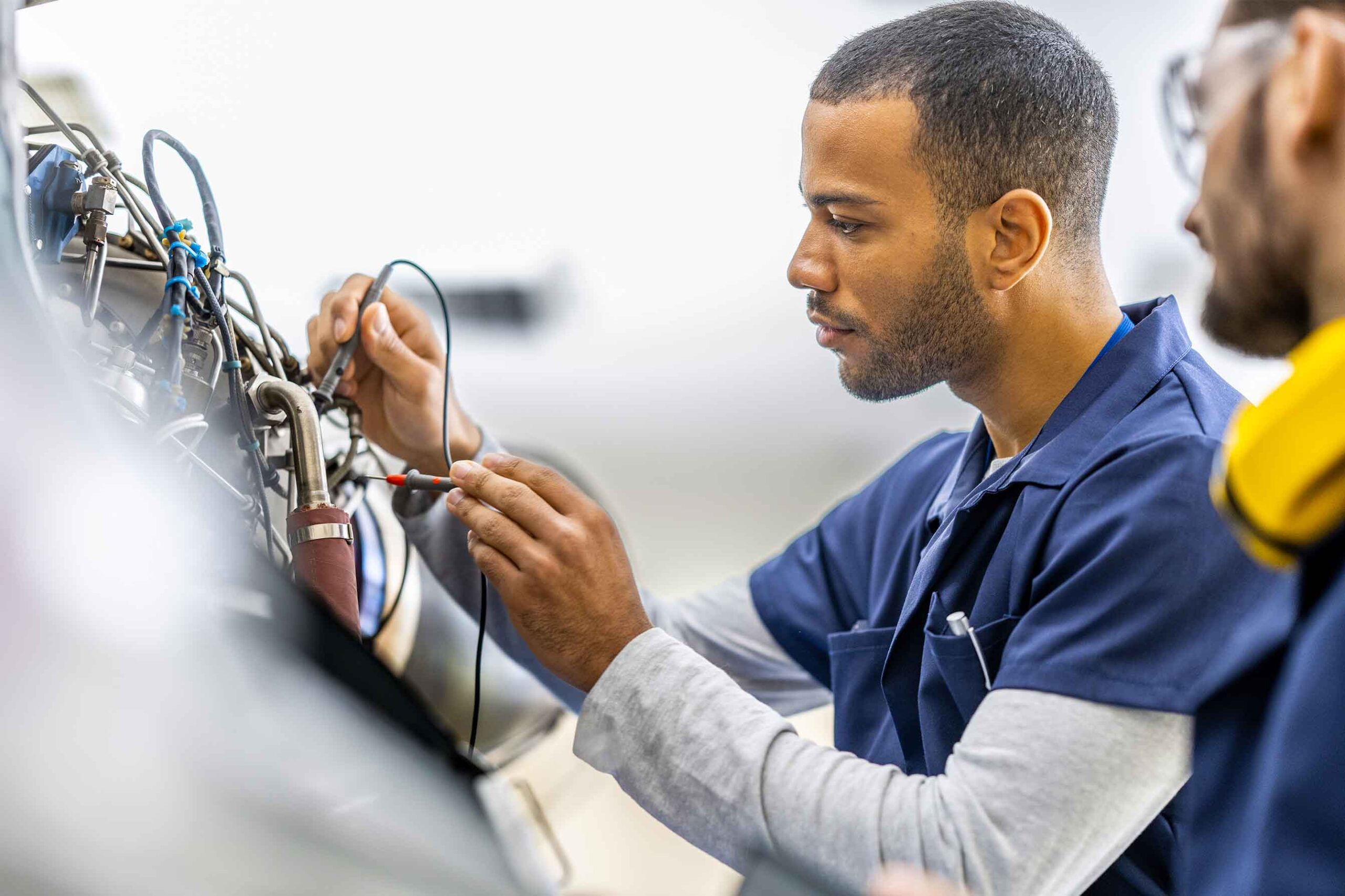 electrician working with tools
